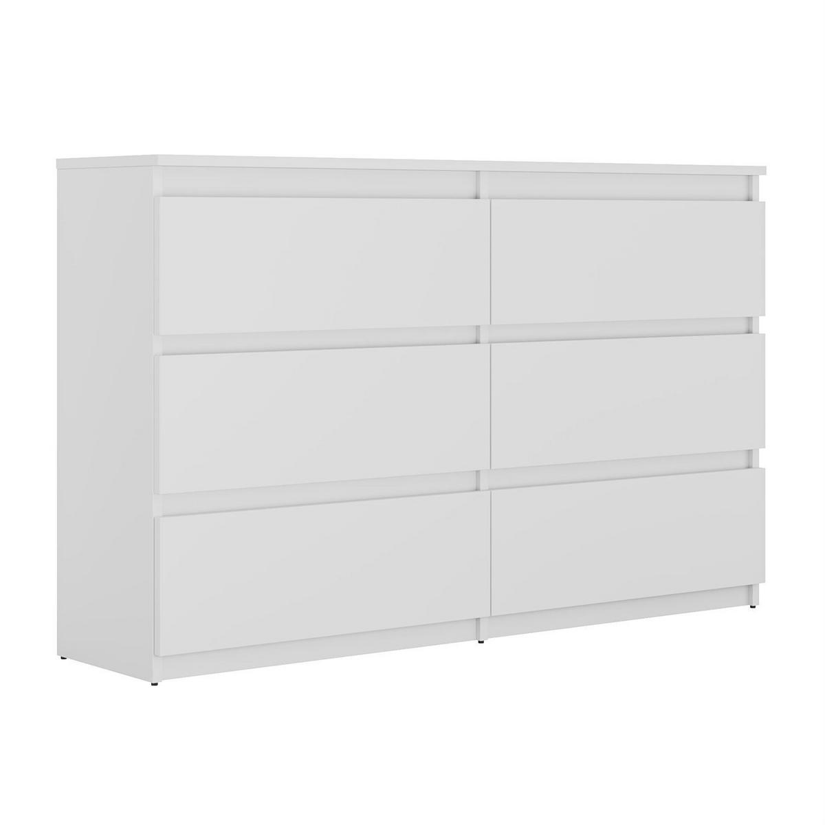 SIDEBOARD HANA M6 Weiß 120cm - Weiß, Holzwerkstoff (120/74.4/30cm) - Lookway