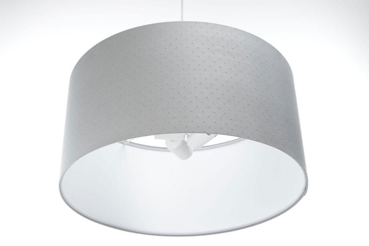 HÄNGELEUCHTE Grau 60/30 cm - Weiß/Grau, Kunststoff (60/1.1/30cm) - ONZENO