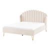 POLSTERBETT 140/200cm Helles Beige Ambillou - Beige, Textil (140/200cm) - Beliani
