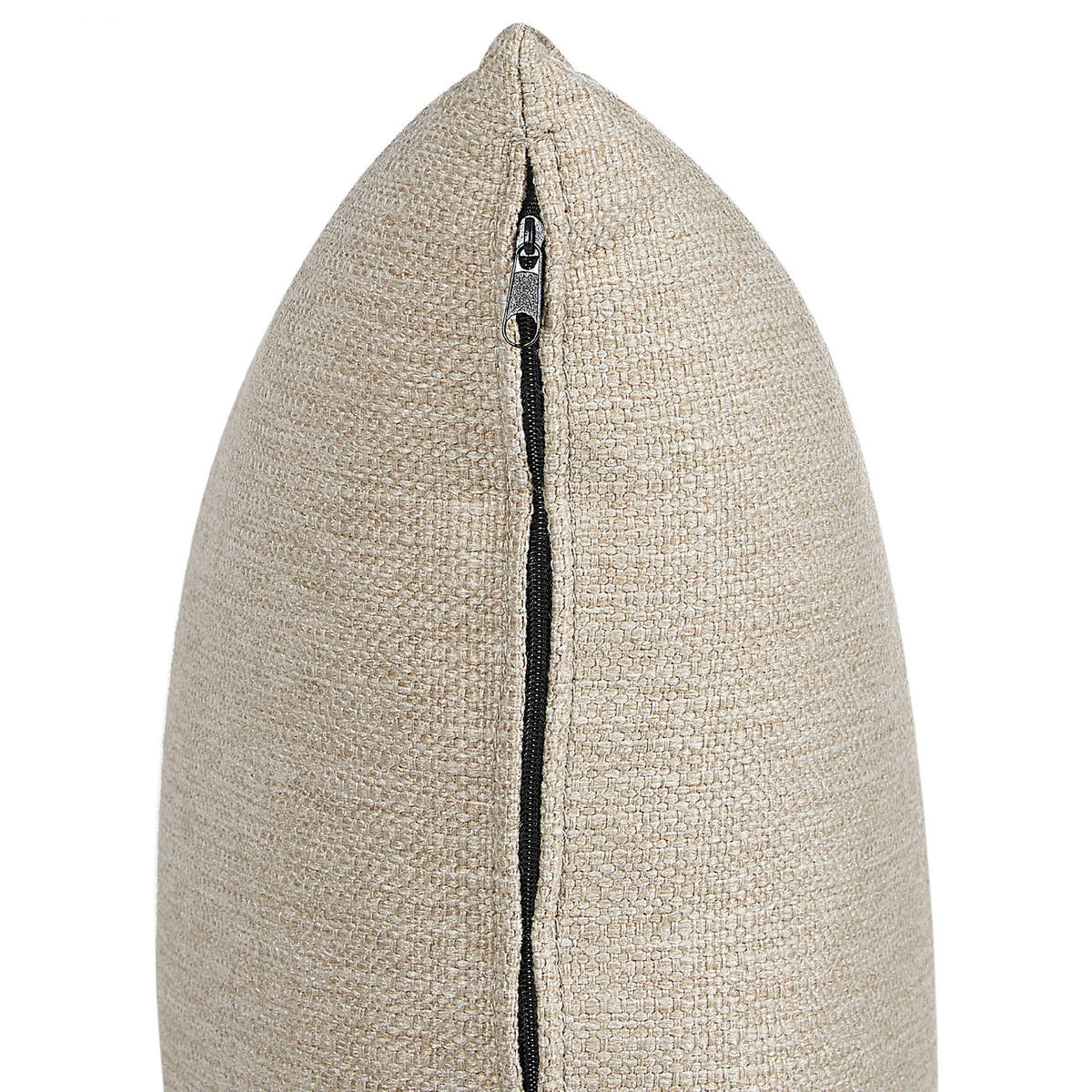 5-SITZER WOHNLANDSCHAFT U-förmig beige Lilviken - Beige/Schwarz, Textil (359/57/194cm) - Beliani