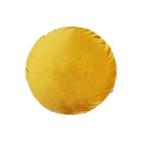 KISSENHÜLLE Rund Samt&Sonders curry-senf 50 cm Ø - Currygelb, Textil (50/50cm) - beties Heimtextil
