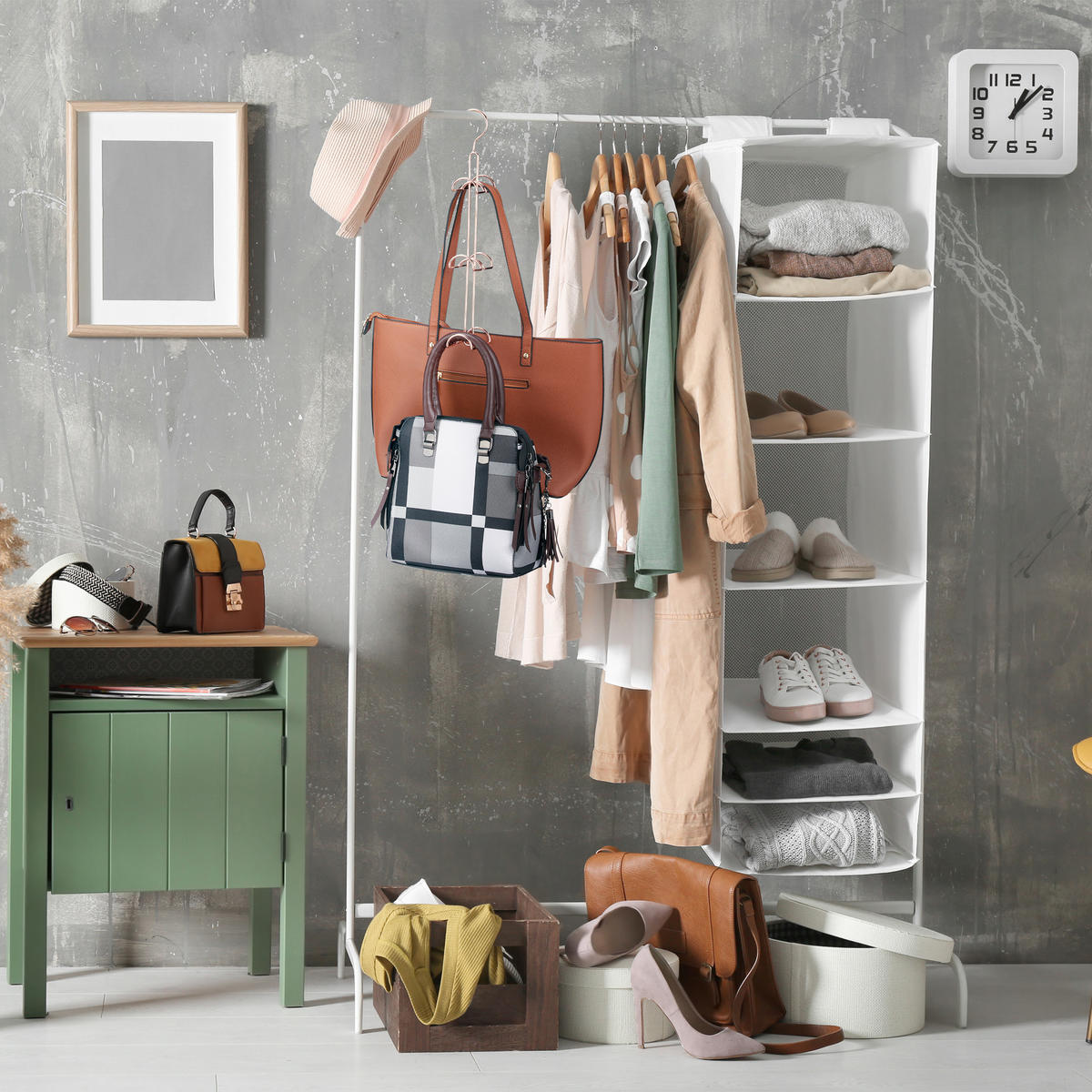 VEŠIAK na tašky - medená, kov (4.5cm) - Relaxdays