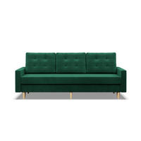 SOFA 3-SITZER MIT SCHLAFFUNKTION BLANK, Grün - Grün, Textil (212/88/92cm) - Mebligo