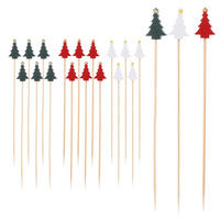 HOLZSPIESSE 30 cm 100 Stk. - Kirschbaumfarben, Holz (30cm) - Orion 
