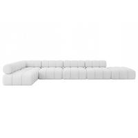 ECKSOFA modulares Sofa Favio-L3 - 475x190x70 cm Weiß Bouclé - Weiß, Holzwerkstoff/Textil (475/190cm) - ALTDECOR