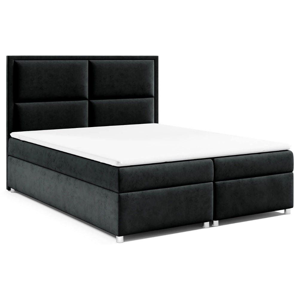 BOXBETT mit Bettkasten Trinity K-11 Bonellfederkern - Schwarz, Holz/Holzwerkstoff (200/200cm) - Best For Home