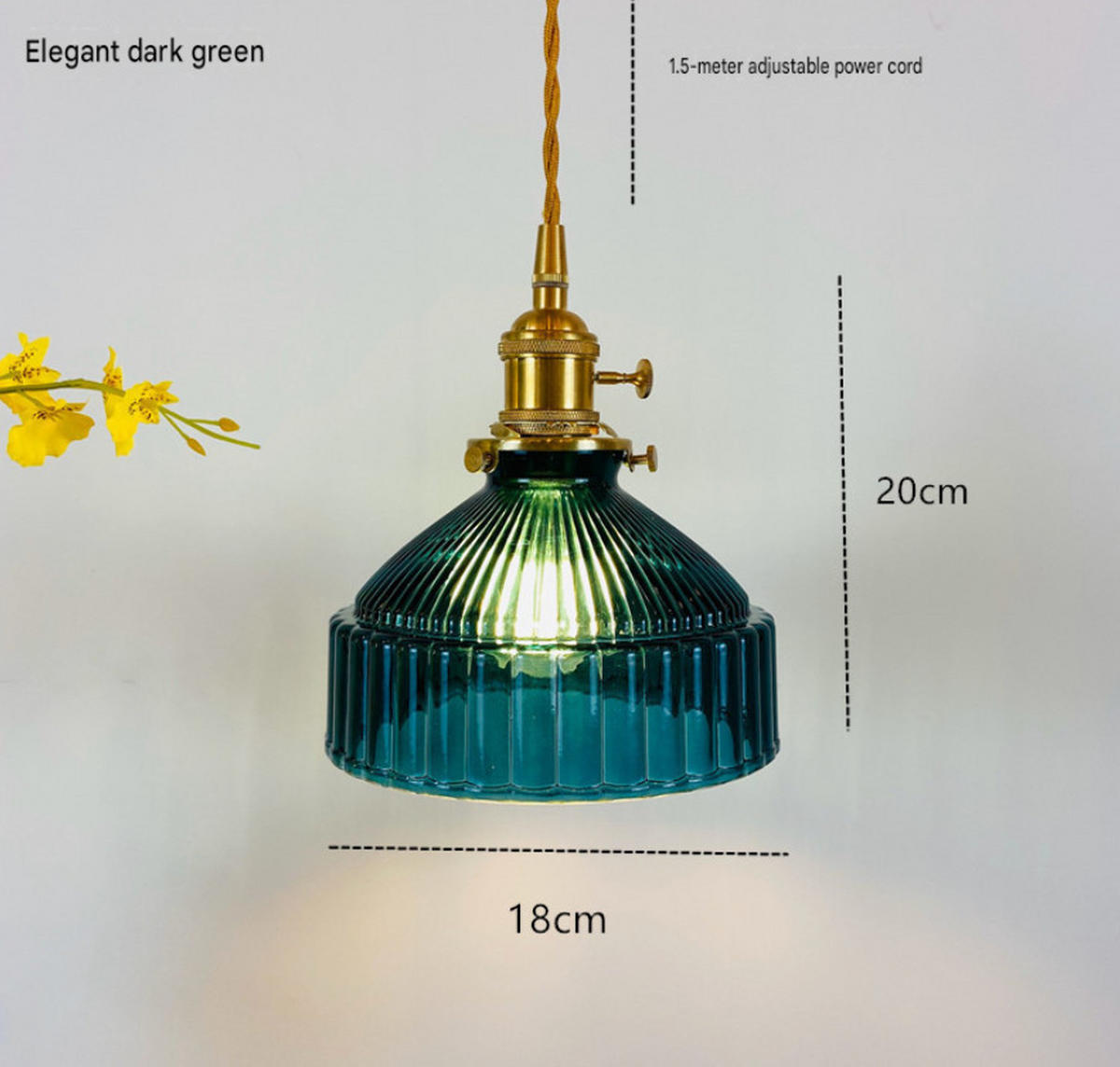PENDELLEUCHTEN,MESSING und Glas, 220 V, 4 W, E27, 18 cm Durchmesser，Dunkelblau - Blau, Glas (18/18/20cm) - Weltevree