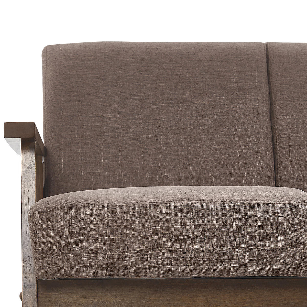 2-SITZER-SOFA Polsterbezug Braun Asnes - Braun, Textil (110/80/80cm) - Beliani