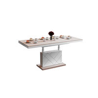 COUCHTISCH rechteckig Cappuccino Hochglanz - Weiß Hochglanz 120/75/55 cm - Weiß Hochglanz/Cappuccino, Holzwerkstoff (75/120/55cm) - designimpex