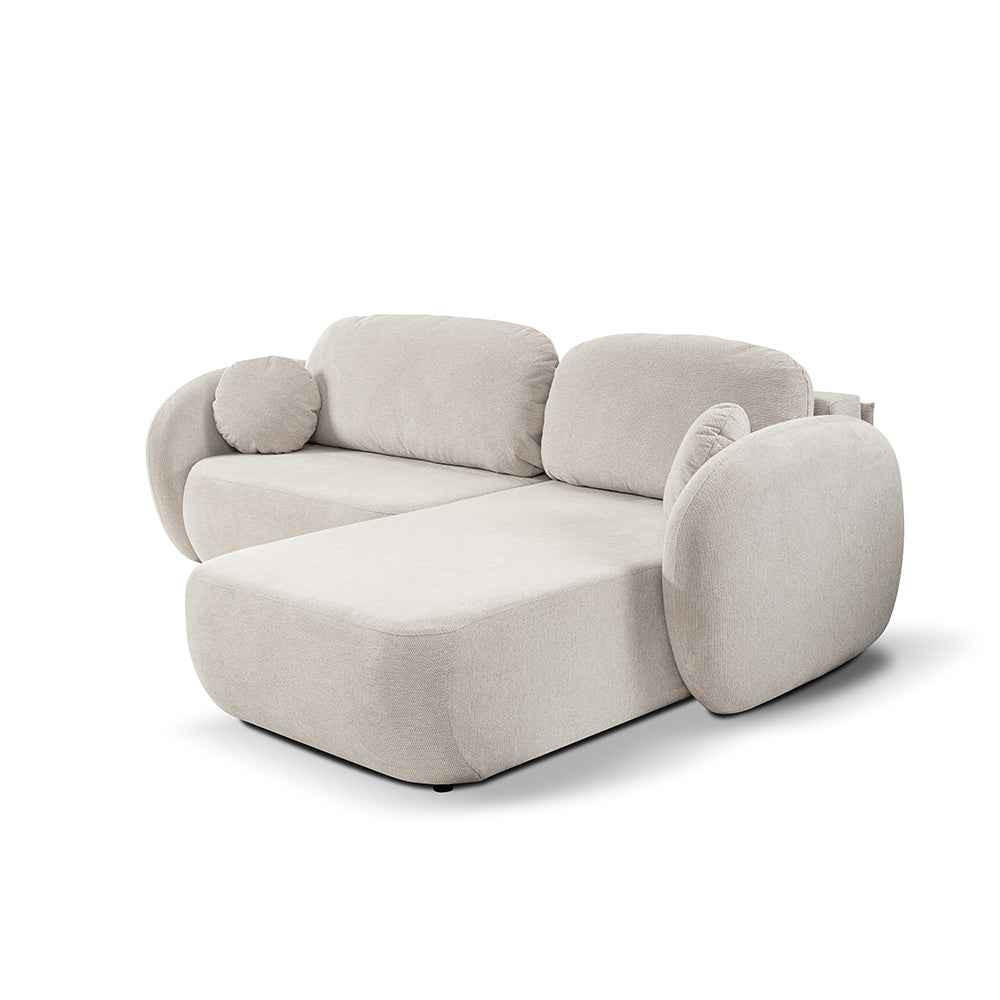 Pillovely Ecksofa Creme 248x86.5x174 cm