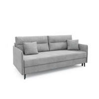 SCHLAFSOFA - Sofa Marla - Hellgaru (Zetta 302) - Hellgrau, Holz (208/96/98cm) - Möblo