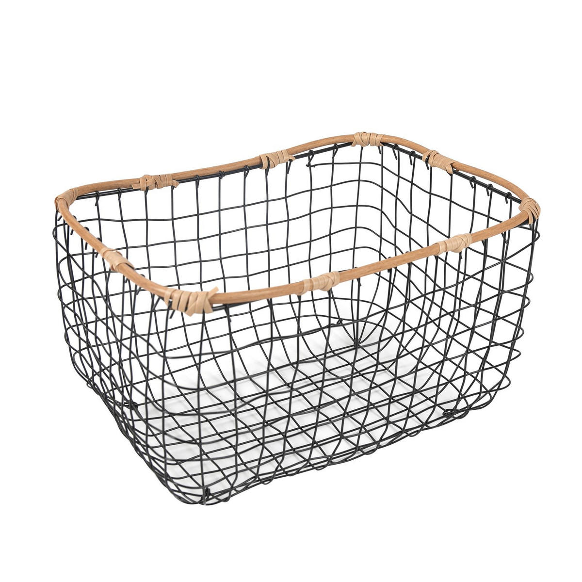 METALLKÖRBE JIMO - Schwarz, Metall (39/22/29cm) - IDIMEX