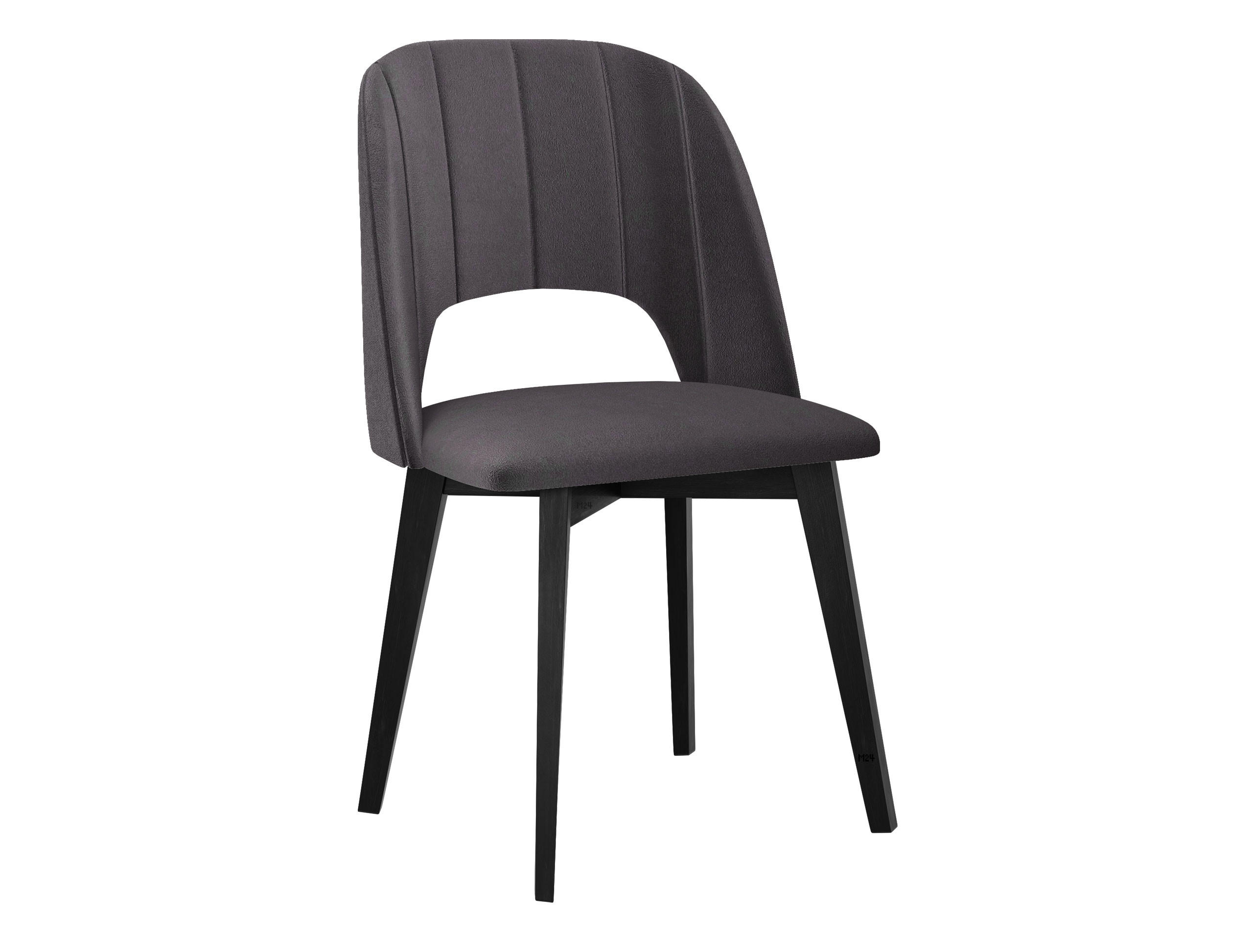 ESSZIMMERSTUHL Monti IV Pik Gerade - Schwarz/Grau, Holz/Textil (48/83/54cm) - MIRJAN24