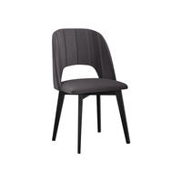 ESSZIMMERSTUHL Monti IV Pik Gerade - Schwarz/Grau, Holz/Textil (48/83/54cm) - MIRJAN24