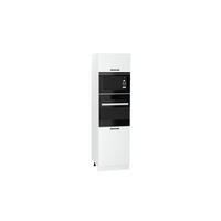 MIKROWELLENUMBAUSCHRANK D60PK/2133 PL - Morvex - Elegante Geräte-Integration - Weiß, Holz/Metall (60/213.3/56cm) - ROYAL24_MARKT