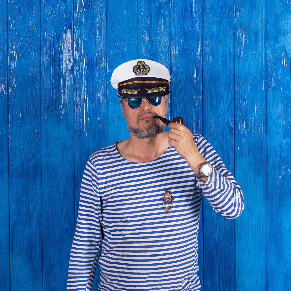 KAPITÄNSMÜTZE - Multicolor, Textil (24/12/26cm) - Relaxdays