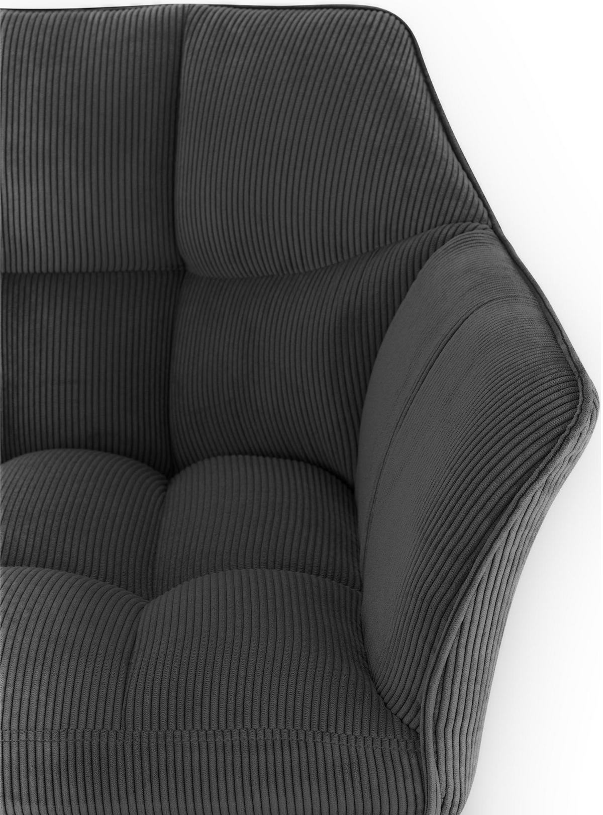 BARHOCKER Metall Dunkelgrau - Dunkelgrau/Schwarz, Metall (64/110/48cm) - CLP