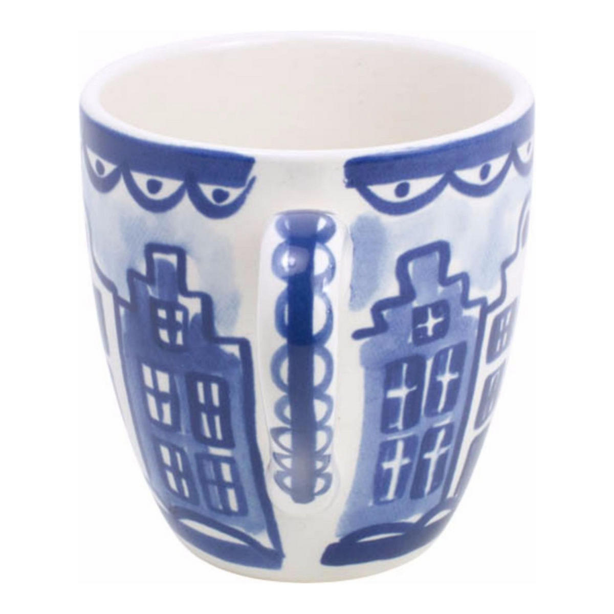 MINI-BECHER Arm in Arm in Blau - 200 ml - Blau, Keramik (0.2L) - Blond Amsterdam