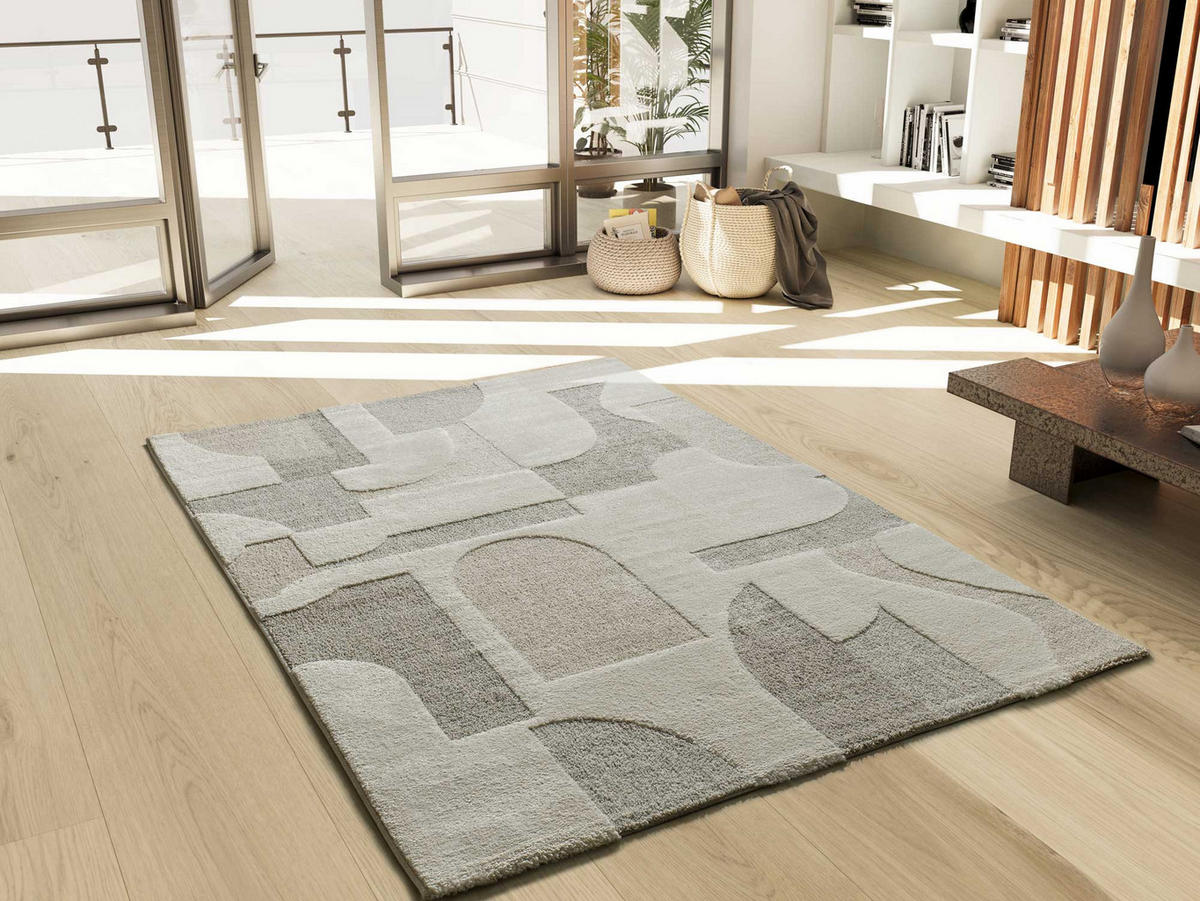 WEBTEPPICH Creme Verona 120/170 cm - Creme, Naturmaterialien/Textil (120/170cm) - Atticgo