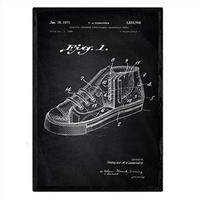 POSTER Basketball-Sneaker Patent 2 A3 Rahmenlos - Klar, Papier (29.7/5/42cm) - Nacnic