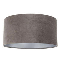HÄNGELEUCHTE Silber 40/20 cm - Silberfarben/Braun, Kunststoff (40/0.4/20cm) - ONZENO