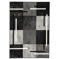 TEPPICH MODERN TRENDLINE KARO - Schwarz, Textil (80/150cm) - Pergamon