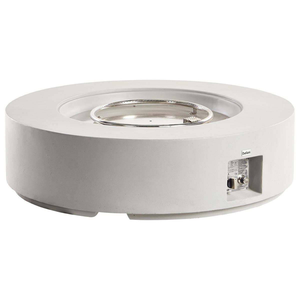 FEUERSTELLE Grau Pacaya - Grau, Stein (107/30/107cm) - Beliani