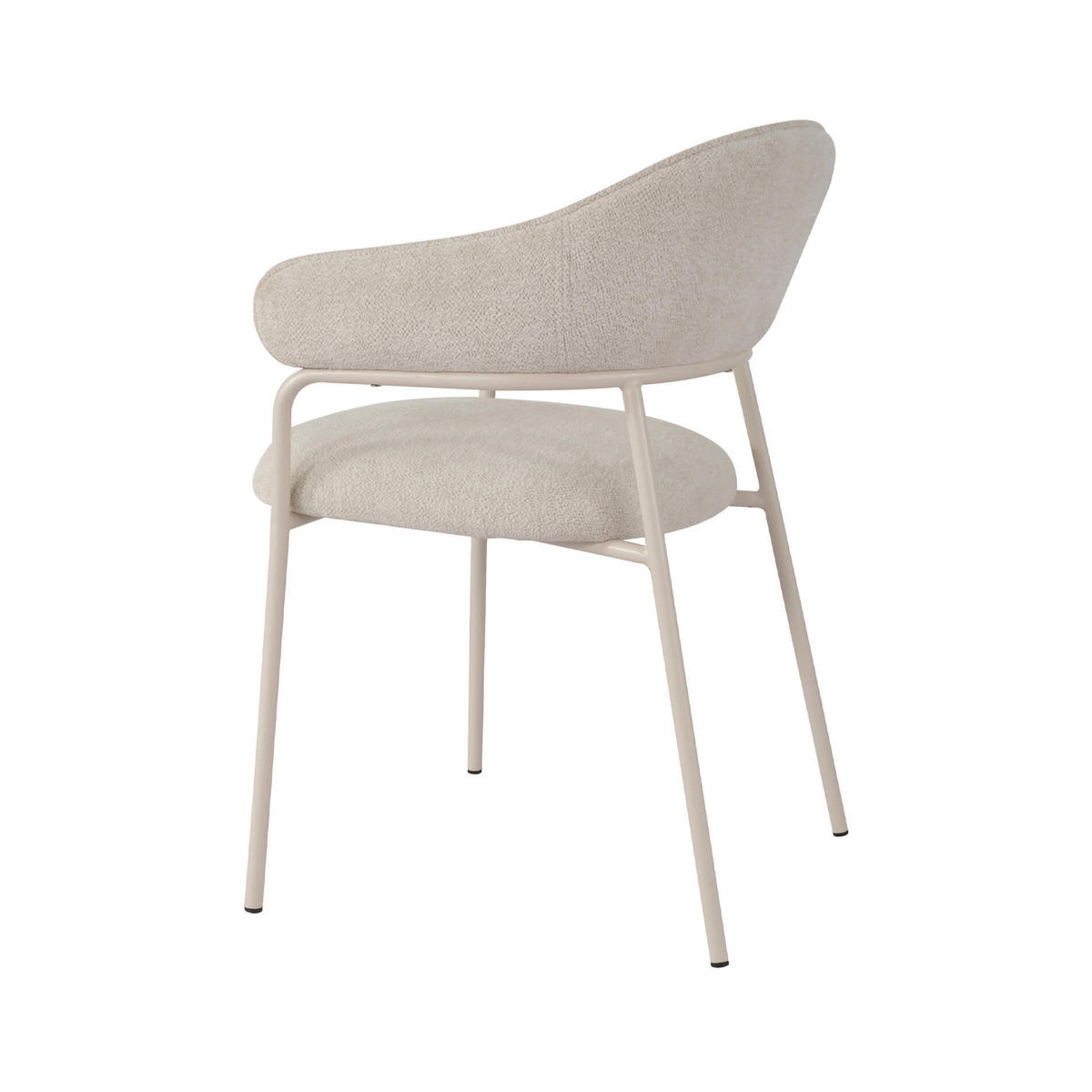 STÜHLE 2er Set Weiß 56,5/57/82,5 cm - Weiß, Textil (56.5/82.5/57cm) - Mobili Rebecca