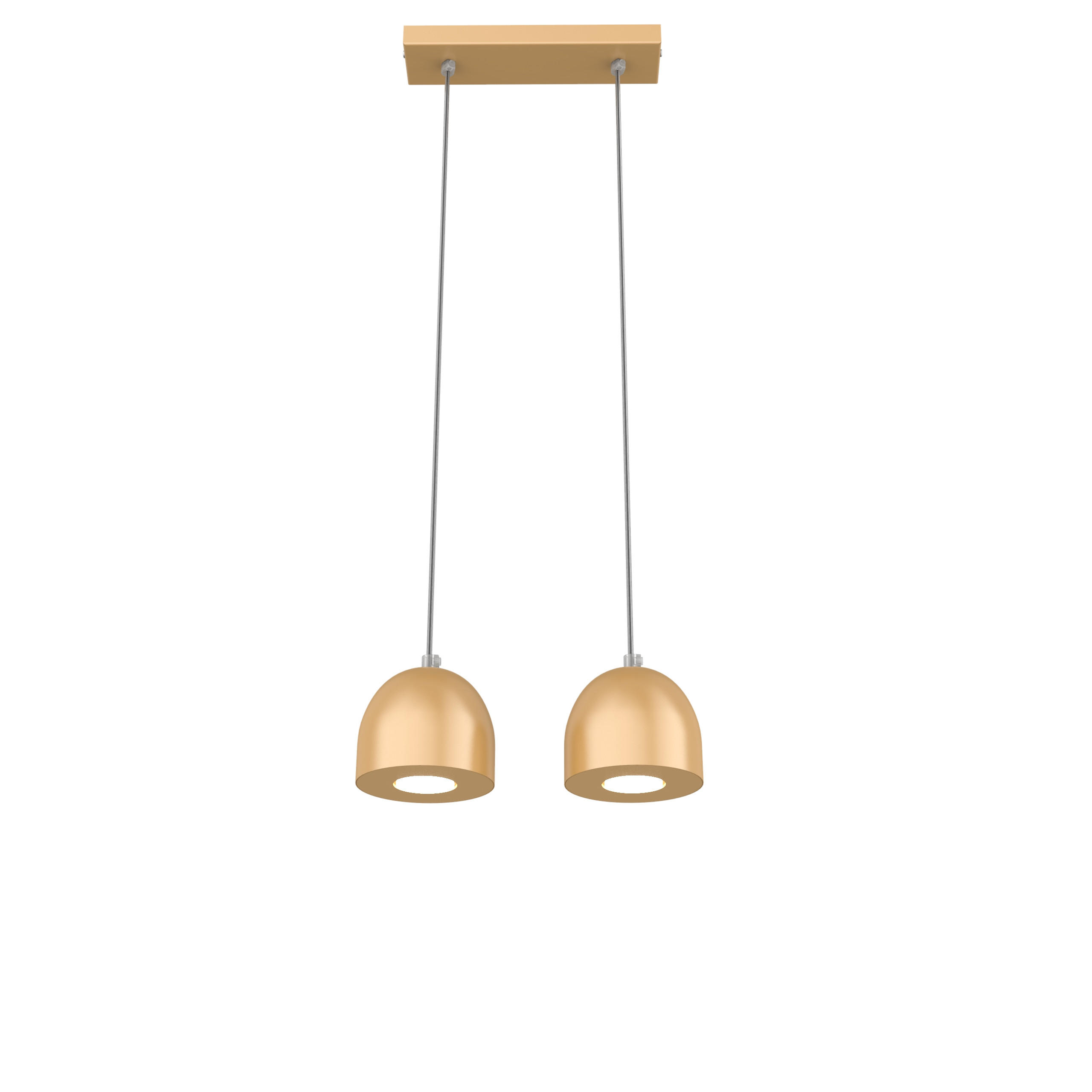 HÄNGELEUCHTE - Goldfarben, Metall (6.5/27/120cm) - Lumicom