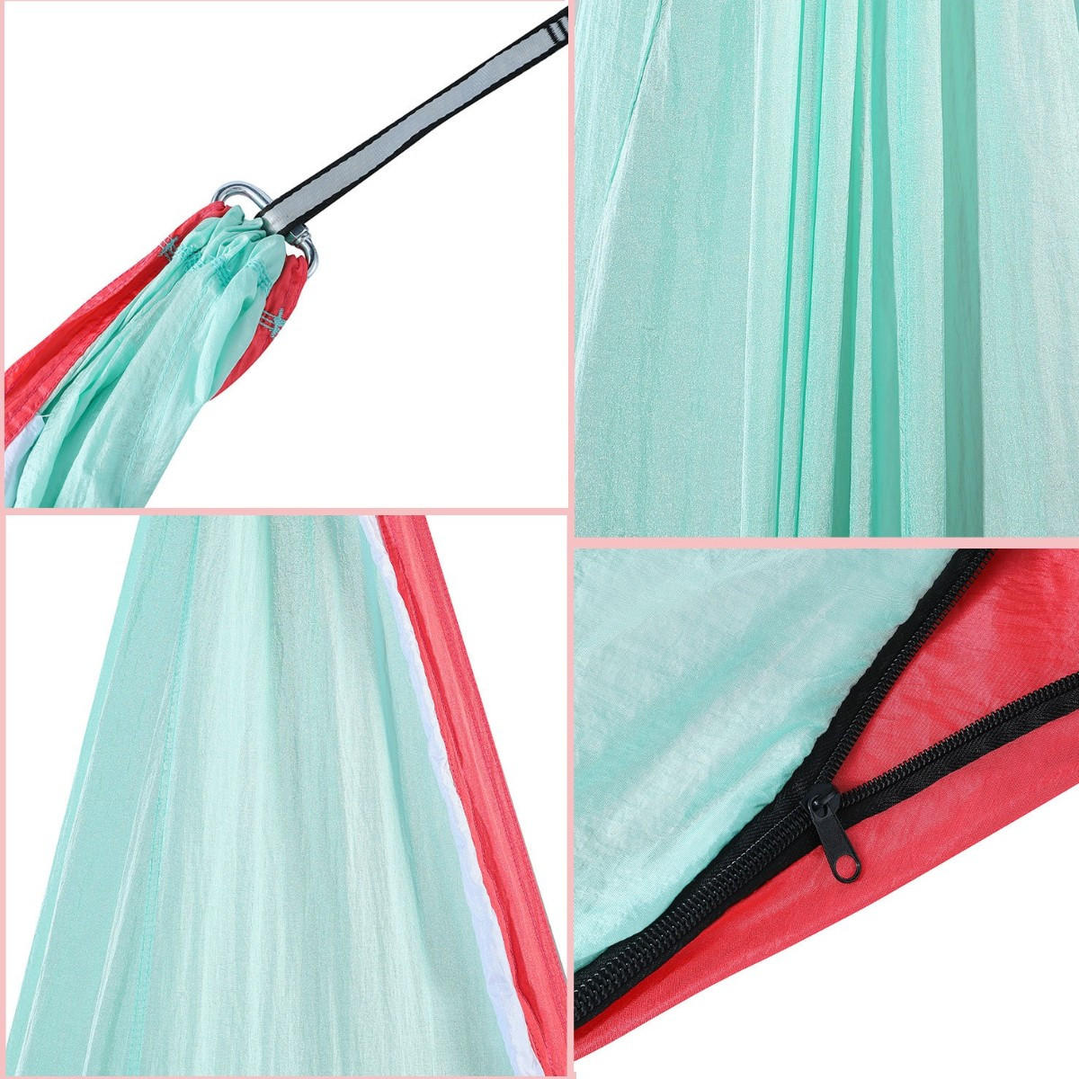 HÄNGESESSEL - Mintgrün 70/70/150 cm - Mintgrün, Textil (70/150/70cm)