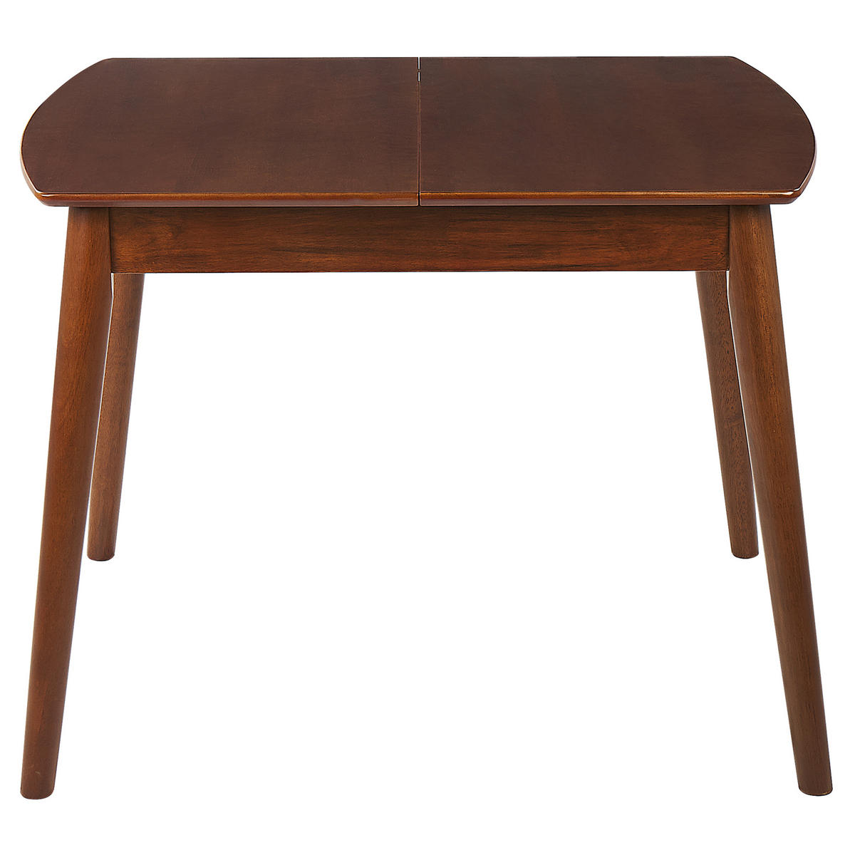 JÍDELNÍ STŮL 100-130/80/75 cm Tmavě hnědý Obdélníkový Toms - tmavě hnědá, kompozitní dřevo (80/80/75cm) - Beliani