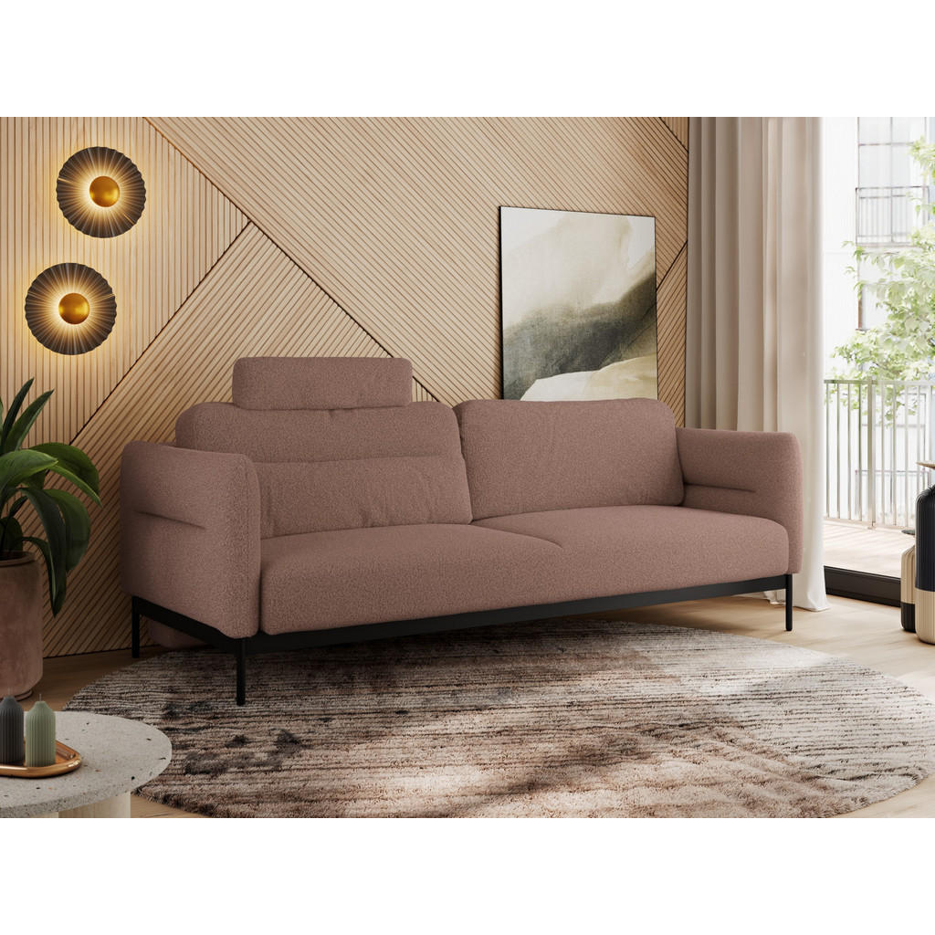 Thumbnail - MKS Sofa, Rosa, Textil, 3-Sitzer, 221x82x101 cm, Oeko-Tex®, Wohnzimmer, Sofas & Couches, Sofas, 3-Sitzer Sofas
