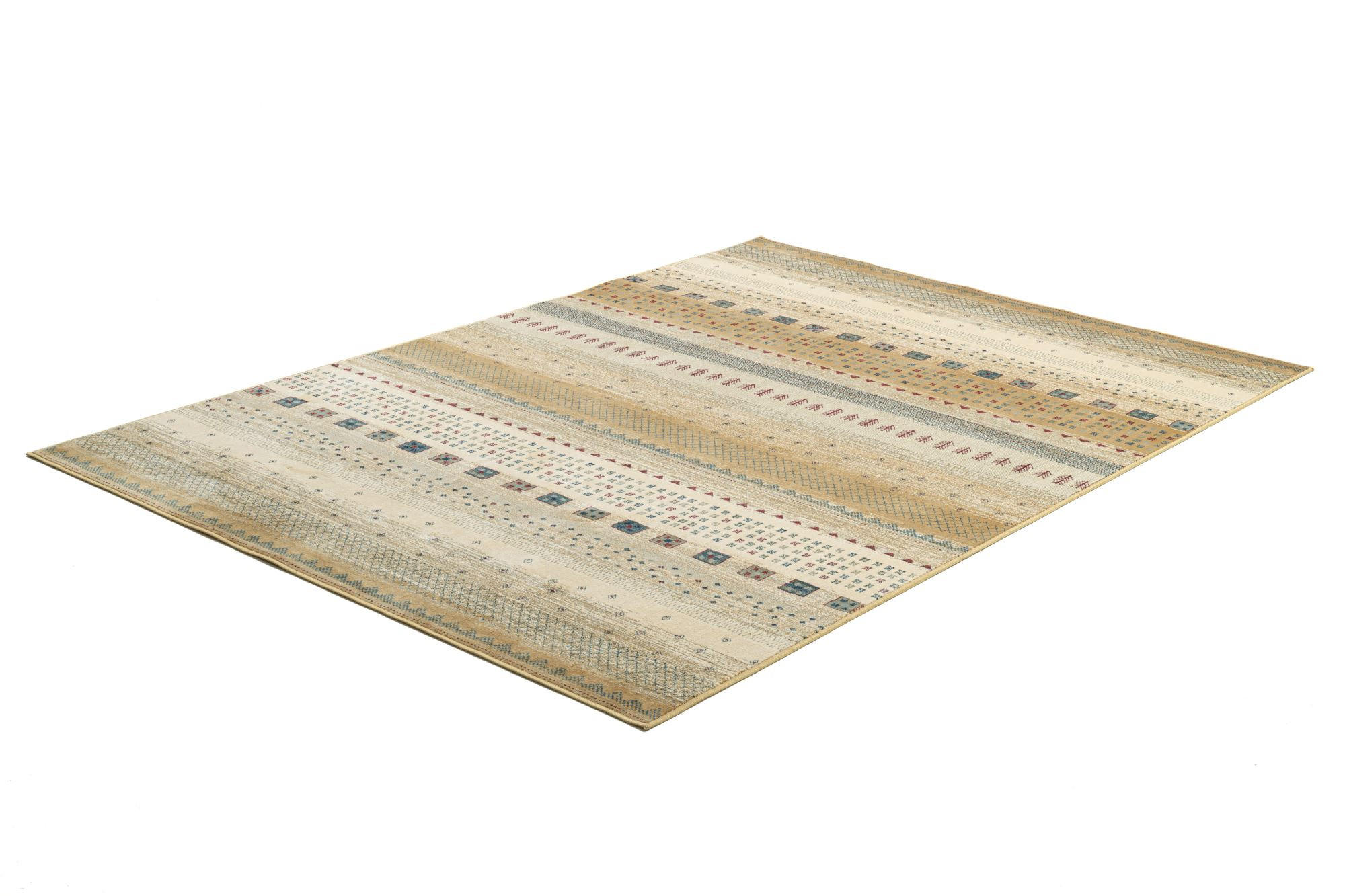 FLACHWEBETEPPICH Cherina 50x80 cm - Beige, Textil (50/80cm) - Gino Falcone