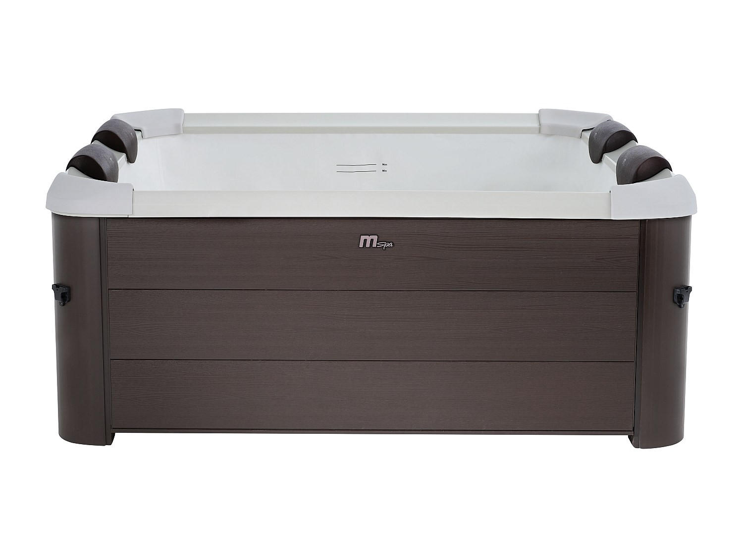 HALBFESTER Whirlpool - 6 Personen - Plastik - Braun - - Braun, Kunststoff (160/65/160cm) - Mspa