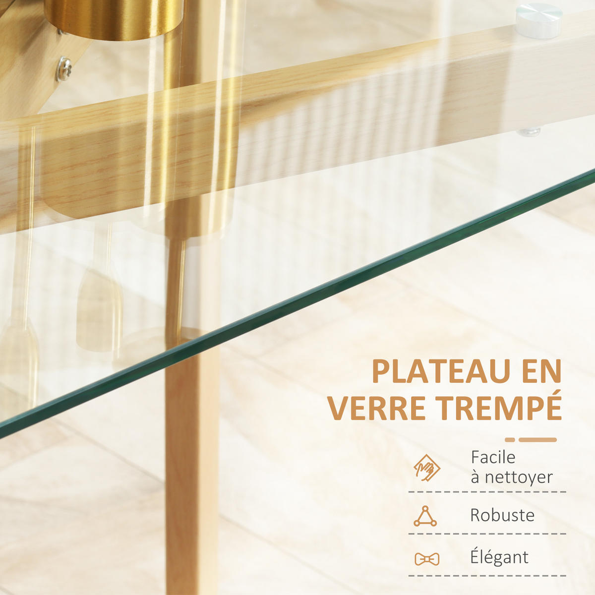 ESSTISCH Transparent 1 Stück - Transparent, Kunststoff (120/60/76cm) - GiPP