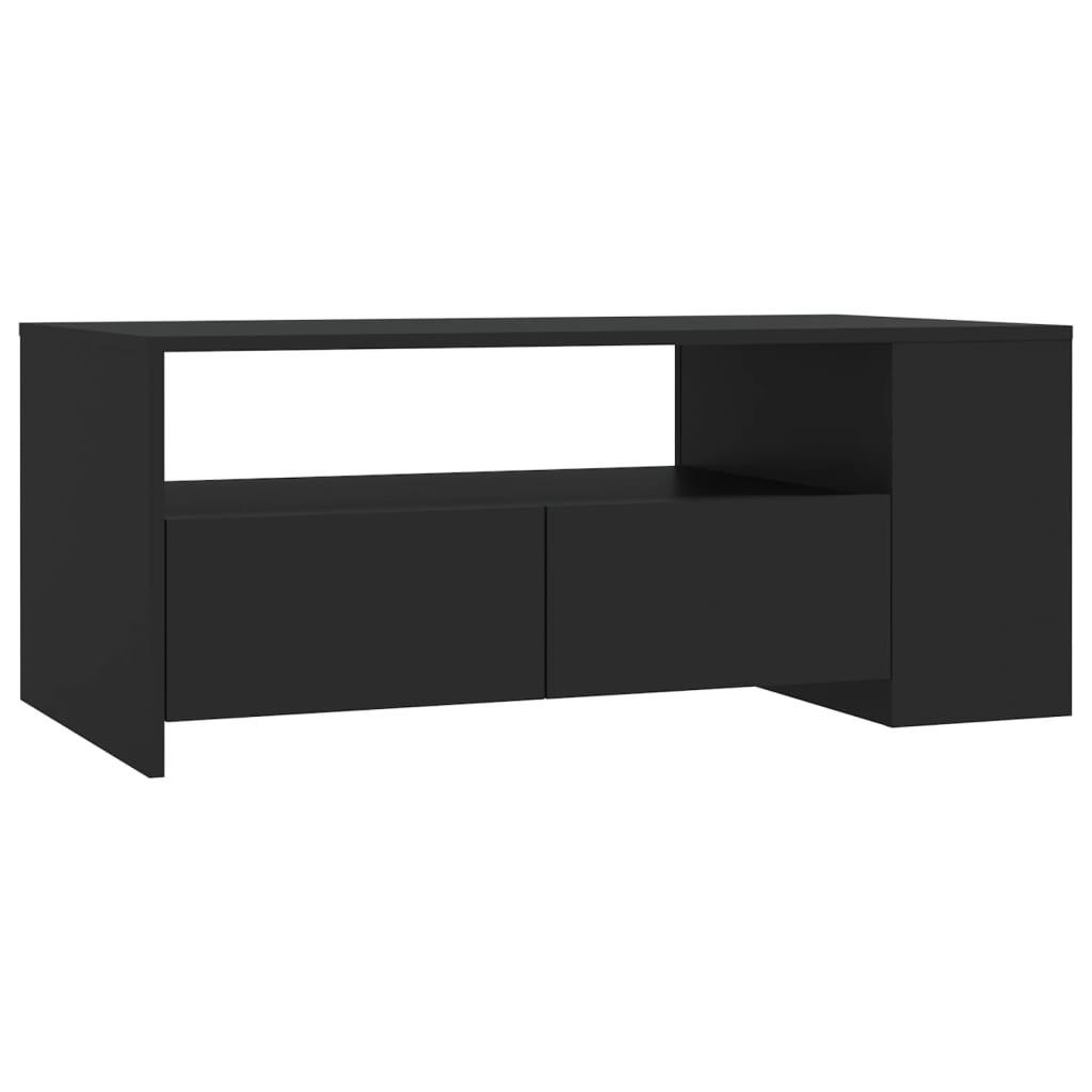 COUCHTISCH Schwarz 102x55x42 cm Holzwerkstoff - Schwarz, Holzwerkstoff (102/55/42cm) - furnicato