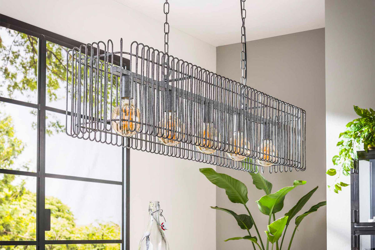 HÄNGELAMPE LORCA Silber Metall - Silberfarben, Metall (25/120/150cm) - KAWOLA