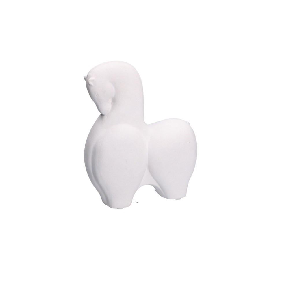 DEKORATIVE FIGUR Weiß 18/7/23 cm H236200002 - Weiß, Keramik (7/23/18cm) - Rituali Domestici 