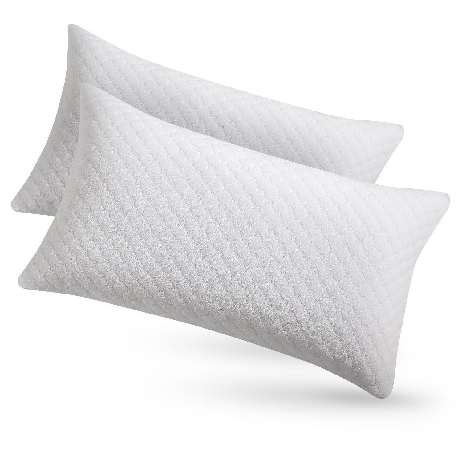KOPFKISSEN 80x40 cm (2er-Set) - Weiß, Textil (40/80cm) - Juskys