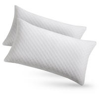 KOPFKISSEN 80x40 cm (2er-Set) - Weiß, Textil (40/80cm) - Juskys