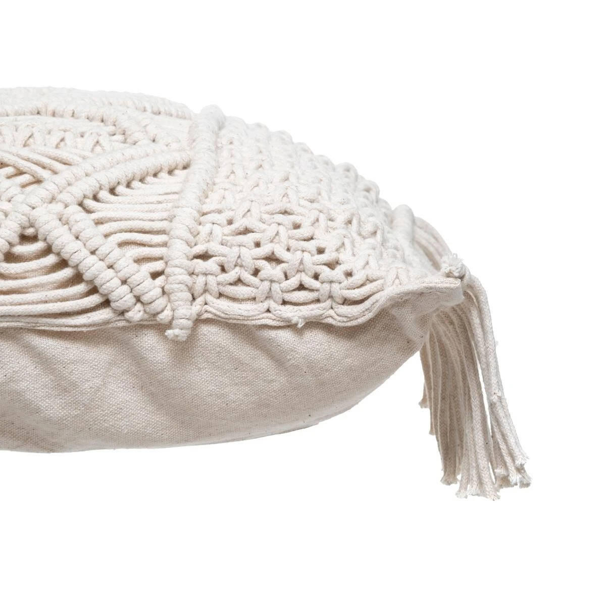 ZIERKISSEN Macrame 30/50 cm - Beige, Naturmaterialen (30/50cm) - Atmosphera Createur d´interieur