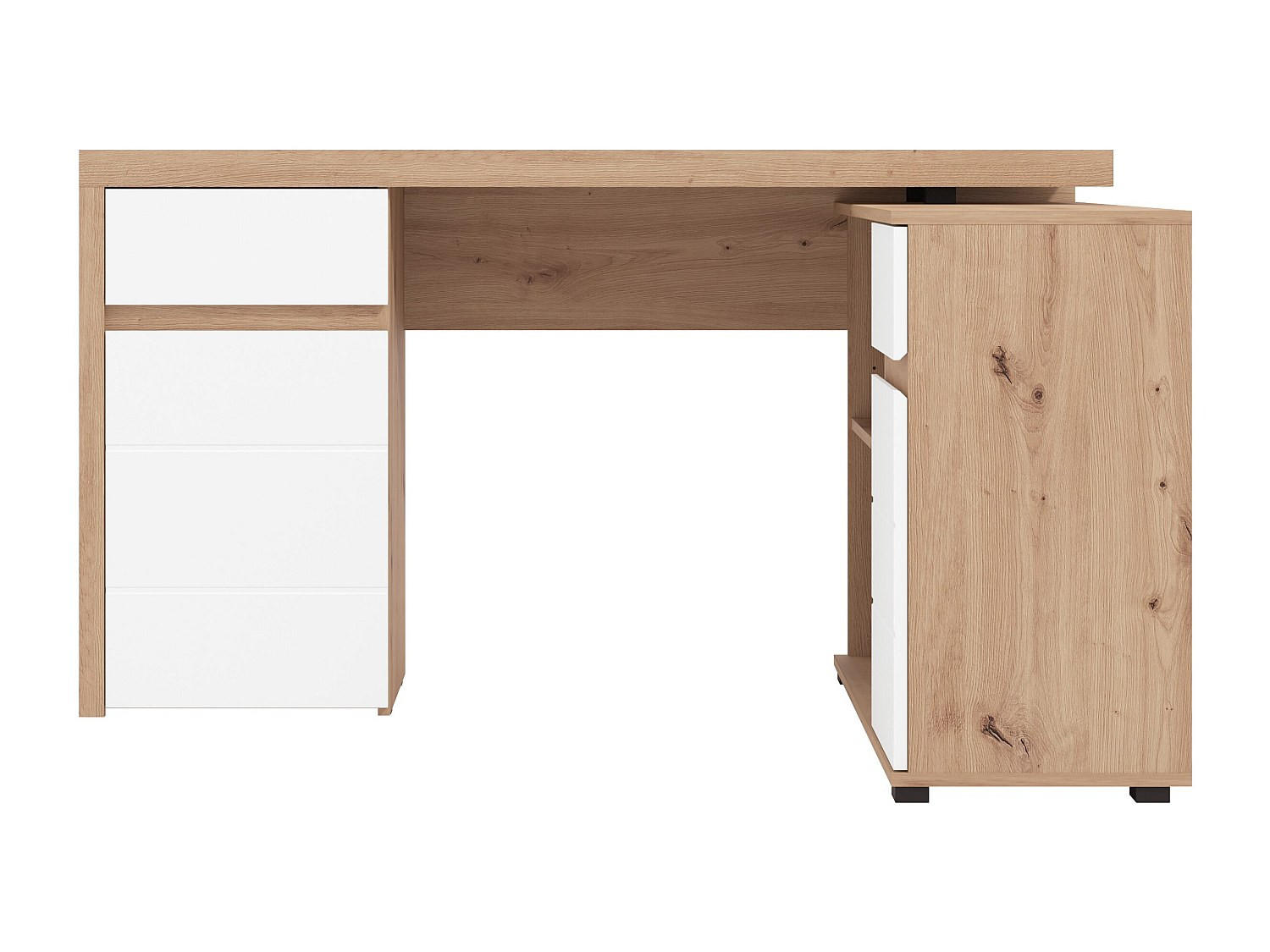 Vente-Unique Schreibtisch Weiß 139.4x76.8x124 cm