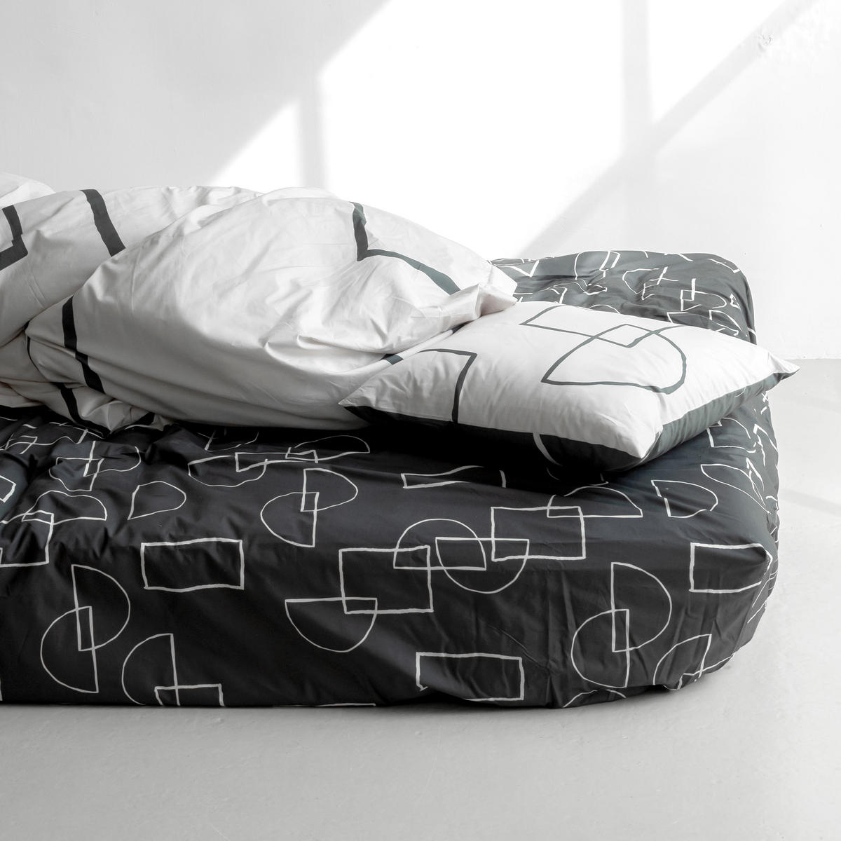 SPANNBETTTUCH serenity 160x200x32 cm mehrfarbig - Multicolor, Textil (160/200cm) - Happy Friday