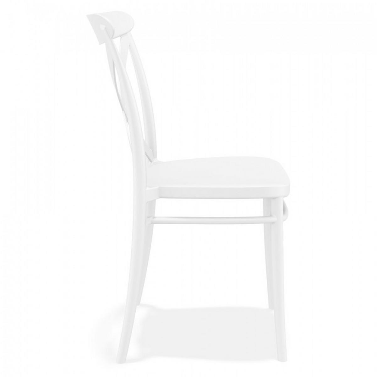 STUHL Weiß 51x87x51cm - Weiß, Kunststoff (51/87/51cm) - AlterEgo