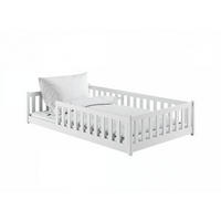 KINDERBETT OTIS Weiß 126x208x45 cm - Weiß, Holz - FURNLUX