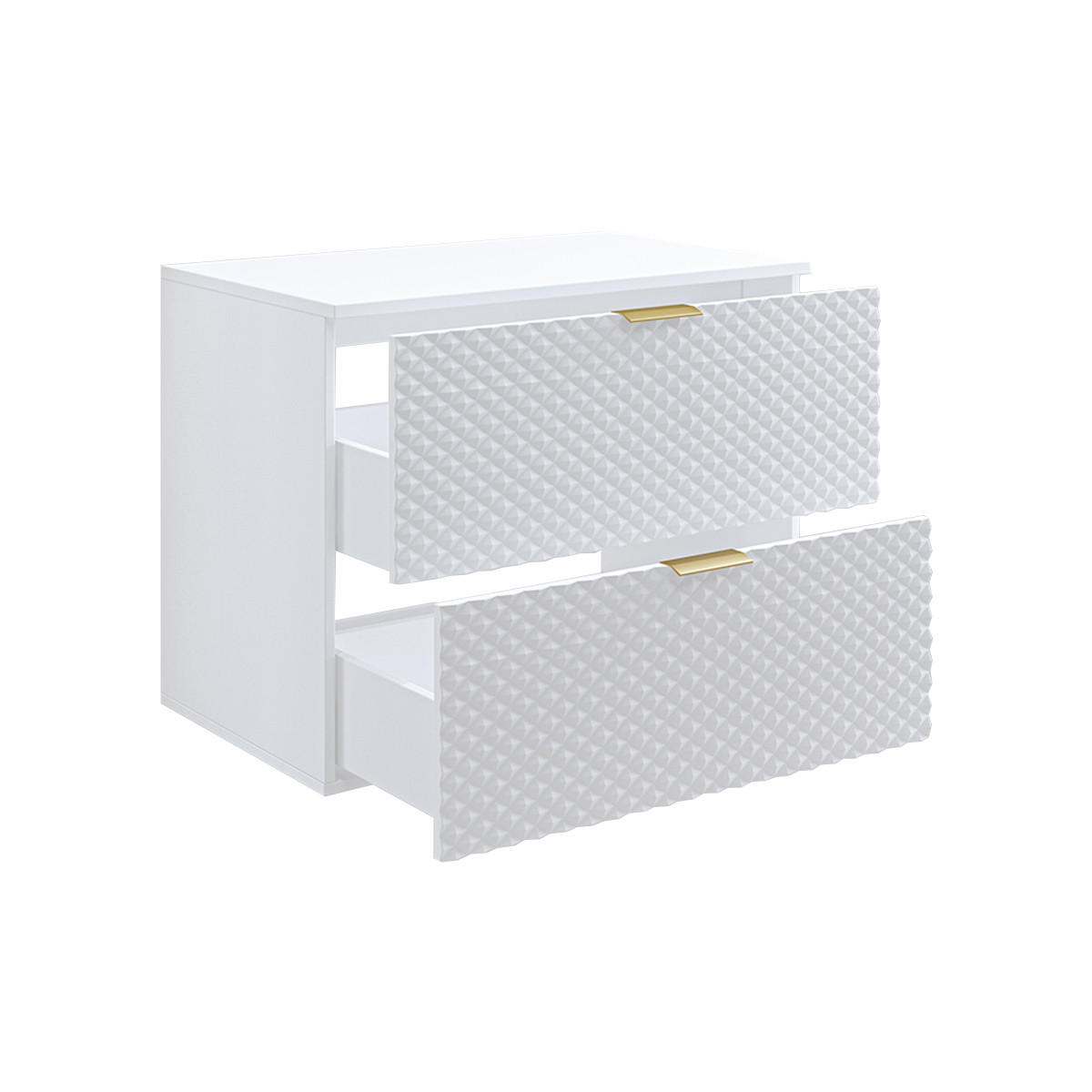 PODUMIVALNIŠKA OMARICA 80.4cm Cléa Bela - bela, leseni material (80.4/62.6/48.5cm) - Petits-meubles