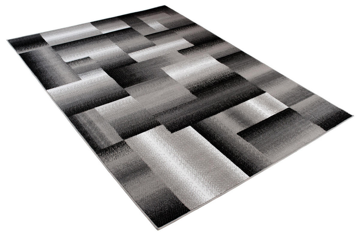 TEPPICH MAYA Creme Vierecke Streifen Verwischt 200/250 cm - Creme, Textil (200/250cm) - Tapiso