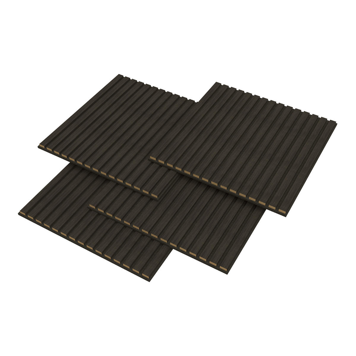 AKUSTICKÝ SET STĚNOVÝCH PANELŮ Vang 8 KS II - barva stříbrného dubu, kompozitní dřevo/plast (60/60/2.1cm) - NEU.HOLZ