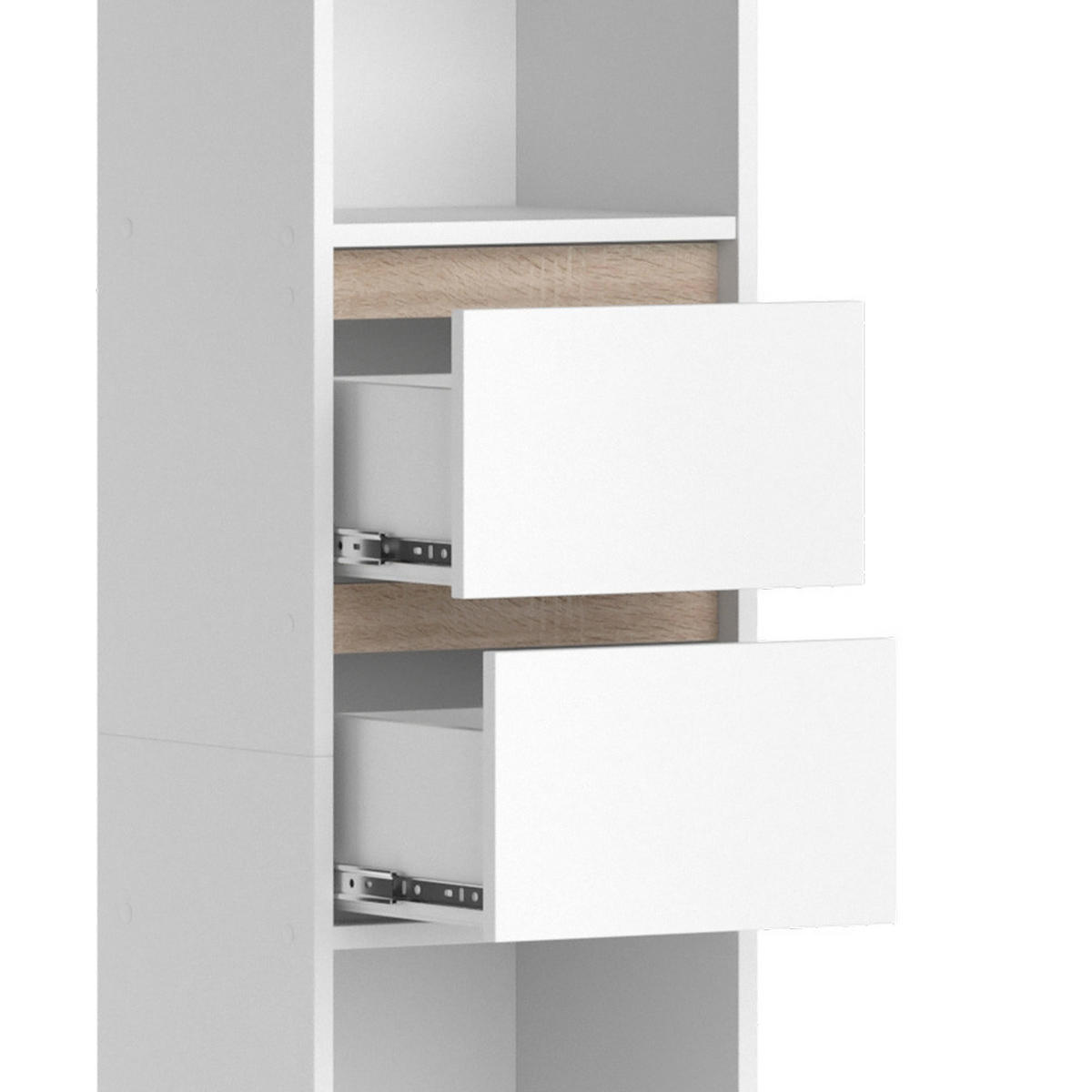 BÜCHERREGAL Robert Weiß 36.2 x 171 cm - Weiß, Holzwerkstoff (36.2/171/29.9cm) - Vicco