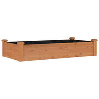 HOCHBEET mit Einsatz Braun 120x60x25 cm Massivholz Tanne - Braun, Holz (120/25/60cm)